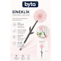 Dekoratif Desenli Plastik Sineklik Sinek Öldürücü Ergonomik Saplı 42,5 Cm