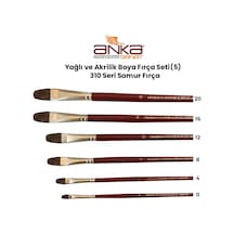 Yağlı ve Akrilik Boya Fırça Seti 5 310 Seri Samur Fırça