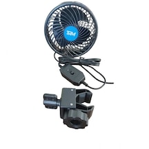 Vantilatör 12v Mandallı Çift Kademeli 6inch T803