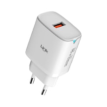 Linktech C304 Safe 18W Hızlı Şarj Adaptörü Beyaz