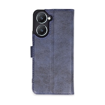 Vivo Y18 Uyumlu Kılıf Trend S Plus Kapaklı Kılıf - Lacivert