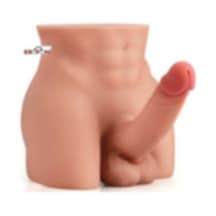 Erofoni Büyük Boy 24 CM 3.6 KG Realistik 18 CM Yapay Dildo Penisli Anüslü Titreşimli Erkek Kalçası