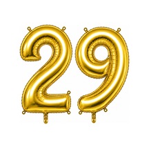29 Rakam Folyo Balon Altın Rengi 36 Cm