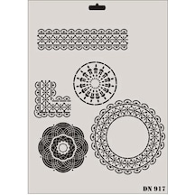 Mey İthalat Rich Dantel Seri Dn-917 Stencil 35x25 Cm