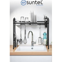 Suntel Mini Bulaşıklık & Bulaşık Kurutma Matı - Pratik Ve Bulaşıklık Siyah