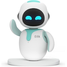 Eilik - Akıllı Masaüstü Arkadaşı Robot İnteraktif, Duygusal Zeka Ve Dokunmatik Tepkili Eğitici Oyuncak Mavi