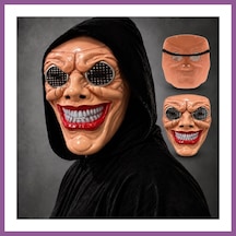 Bezos Kırmızı Ağız Ve Beyaz Diş Detaylı File Gözlü Maske Rengaren Diğer