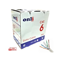 Onli 305Mt 24AWG UTP CAT6 Network Kablosu Gri Yerli Üretim