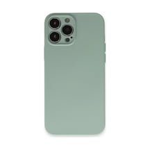 Newface - 556 - İphone 13 Pro Max Kılıf Nano İçi Kadife Silikon - - Edntrend - Su Yeşili