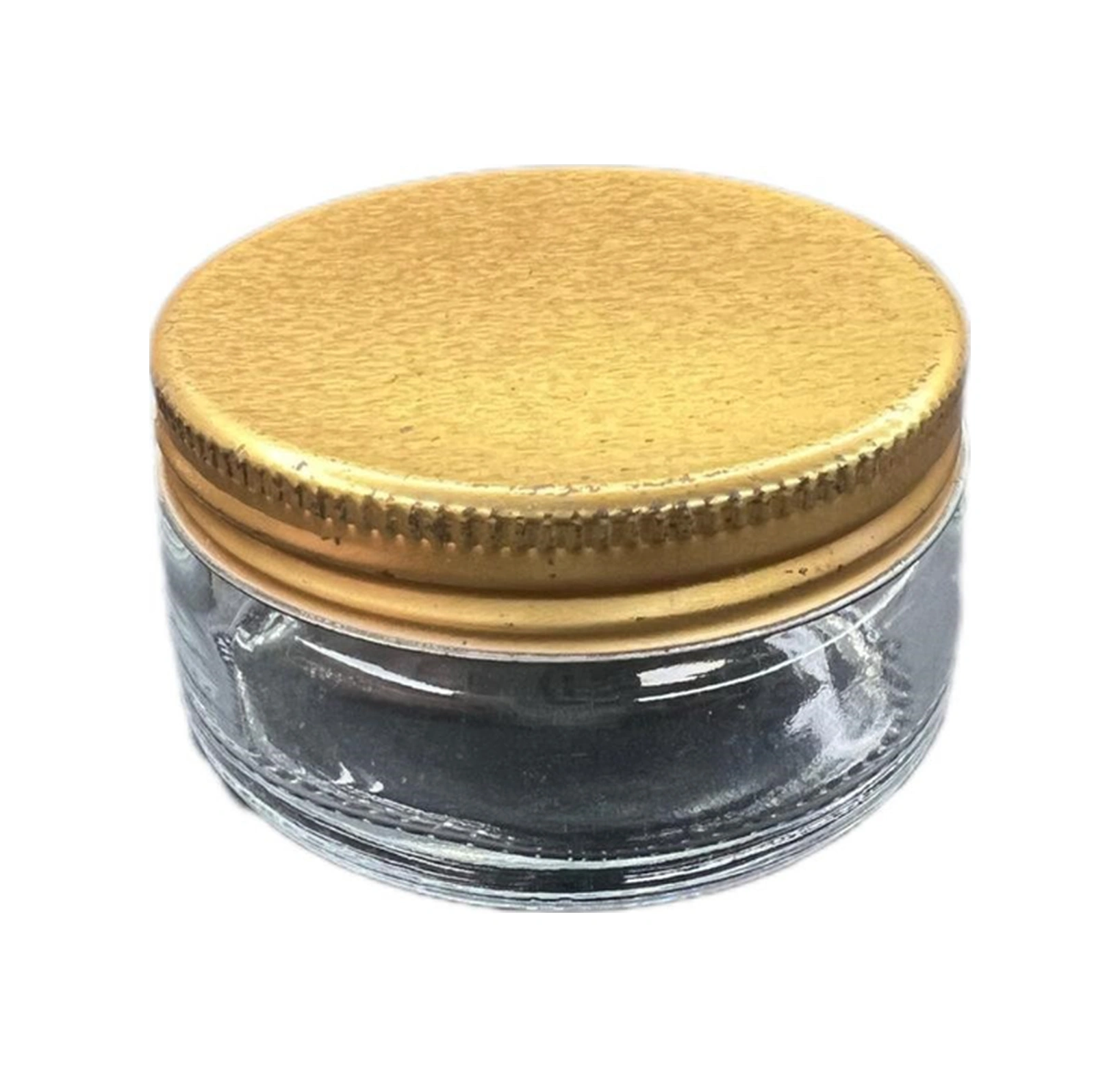 50ml Şeffaf Cam Krem Kavanozu Gold Kapaklı, 24 Adet, Kozmetik Kavanoz,krem Kavanozu, Cam Kavanoz Şeffaf