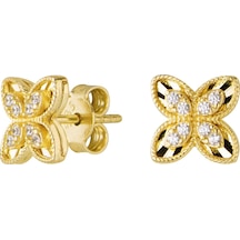 14 Ayar Altın Modern Taşlı Küpe 2,01 Gr-6150