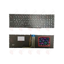 MSI Uyumlu GL73 8RE, GL738RE Klavye Tuş Takımı RGB Işıklı Siyah Ver.1 TR