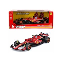 1:18 Ferrari Sf-24 Formula 1 Yarış Arabası Detaylı Metal Koleksiyon Modeli, 2024 Sezonu, Leclerc & Çok Renkli