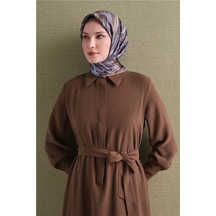 Armine Saf İpek Twill Eşarp 9616d 55 Kahve Somon