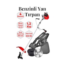 Rdx9639 4 Zamanlı Benzinli Yan Tırpan - 33 Cc / 3.2 Kw Kenar Alma Makinesi Çim Biçme Makinesi Çalı Kesme Makinesi Ağaç Testeresi Kesme Makinesi