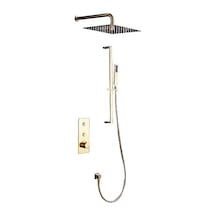 Step Termostatik Ankastre Banyo Seti-mat Altın