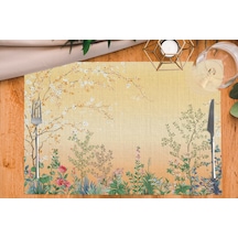 Adawall Colorful Mini Flowers Kumaş Amerikan Servis 4'lü Set Çok Renkli