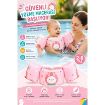 Bebek Kolluk Can Simidi Seti Tavşan Temalı - Güvenli Göğüs Destekli Batmaz Yüzme Yardımcısı Fl001