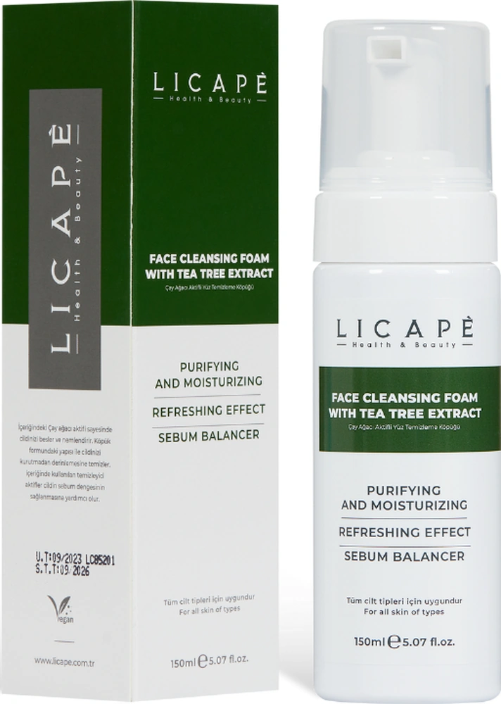 Licape Çay Ağacı Aktifli Yüz Temizleme Köpüğü 150 ml