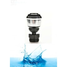 Tasarruflu Siyah Fonksiyonlu Musluk Başlığı Yağmurlama Perlatör Siyah