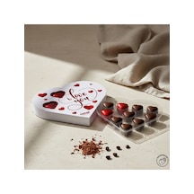 Nutat - I Love You Kutulu Fındık Kremalı Hediye Kalp Çikolata 135 Gr.