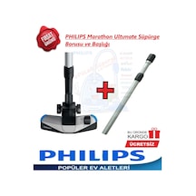 Philips Uyumlu Fc9750/07 Marathon Süpürge Başlık+Çelik Boru