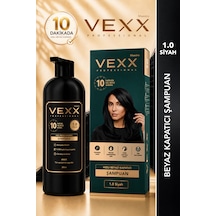 Vexx Professional Beyaz Kapatıcı Pratik Boya Şampuan Siyah 1.0 Amonyaksız Formül 300 Ml.