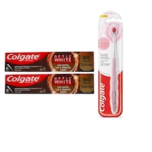 Colgate Optic White Kahve Çay ve Tütün Kullananlar için Diş Macunu 125 ML + Foamsoft Diş Eti Masajı Diş Fırçası