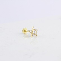 Glorria Altın Yıldız Tragus Piercing 20810060