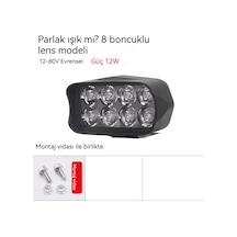 Motosiklet Lambası Modifiye Harici Spot Işık Süper Parlak 12 V60vled Far Spot Işığı B-58
