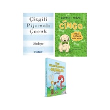 Çizgili Pijamalı Çocuk + Cingo + Evrensel Türk Bilmecelerinden Seçmeler 3 Kitap
