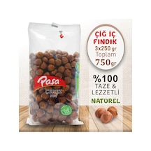 Paşa Kuruyemiş Çiğ Fındık İçi 3 x 250 G