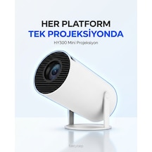 Northcity Hy300 Mini Projeksiyon 4k Destekli Android Wifi Bluetooth