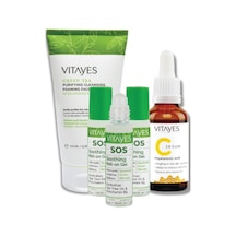 Vitayes ﻿Vitayes Hyaluronic Acid Vitamin C Serum 30 ML + Sos Çay Ağacı Özlü Onarıcı Roll-On Serum + Yeşil Çay Yüz Serumu 46417314