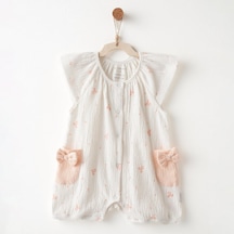 Andywawa Kız Bebek Tulum Romper Anw-ac26536 Ekru