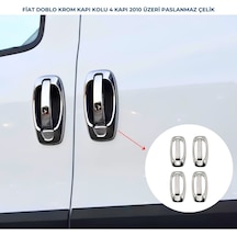 Ebal Otomotiv Fiat Doblo Krom Kapı Kolu ve Çerçevesi 8 Parça 2010-2014 arası