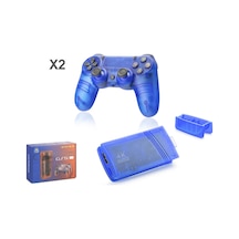 Hadron Gs7b Mını Retro Oyun Stick Hdmı Çift Gamepad Seti 64 Gb Hafıza Kartlı 2.4g Kablosuz Mavi
