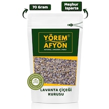 Yörem Afyon Isparta Keçiborlu Yerli Mahsul Hoş Kokulu Lavanta Çiçeği Kurusu Lavandula Angustifolia 70gr.