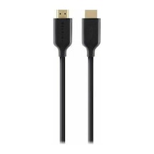 Ethernet Destekli Hdmı Kablosu, M/m, Altın Kaplama Konnektörler, 1 M, Siyah
