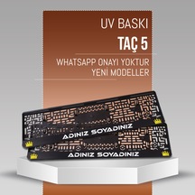 Taç 5 Plakalık, 2 Adet Premium Uv Baskı, Plakalıkhane