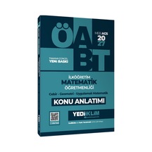 Yediiklim 2027 Öabt Meb-ags İlköğretim Matematik Öğretmenliği Cebir, Geometri, Uygulamalı Matematik Konu Anlatımı
