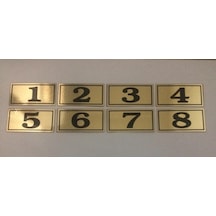 Gendec 4X8 Cm Yapışkanlı No 1'Den 8'E