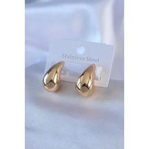 316l Çelik Gold Renk Damla Model Kadın Küpe Çok Renkli 316l Çelik Gold Renk Damla Model Kadın Küpe Çok Renkli