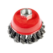 Paslanmaz Burgulu Çanak Fırça 75mm-10074