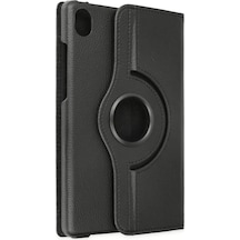 Newface Lenovo Tab M8 Kılıf 360 Tablet Deri Kılıf - Siyah Tablet Kılıfı