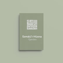 Esmaül Hüsna Ajandası Yeşil Karton Kapak Açık Gri