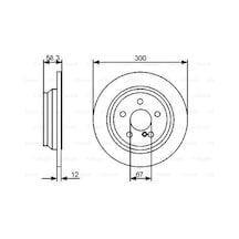 Mercedes S Serisi 221 S320cdı 3.0 2005-2009 Bosch Arka Disk 2 Adet