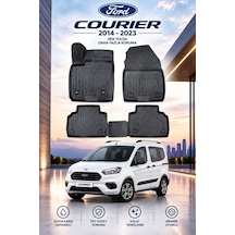 Ford Courier 2014-2023 Aracınıza Özel Üretim Havuzlu Paspas Takımı A+ -mod-