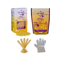 Vi-Vet Natürel Granül Sir El Ağdası 250 G x 2 + Cezve + Eldiven + Spatula