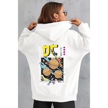 Uyguntarz Unisex Tokoyaki Baskılı Sweatshirt beyaz